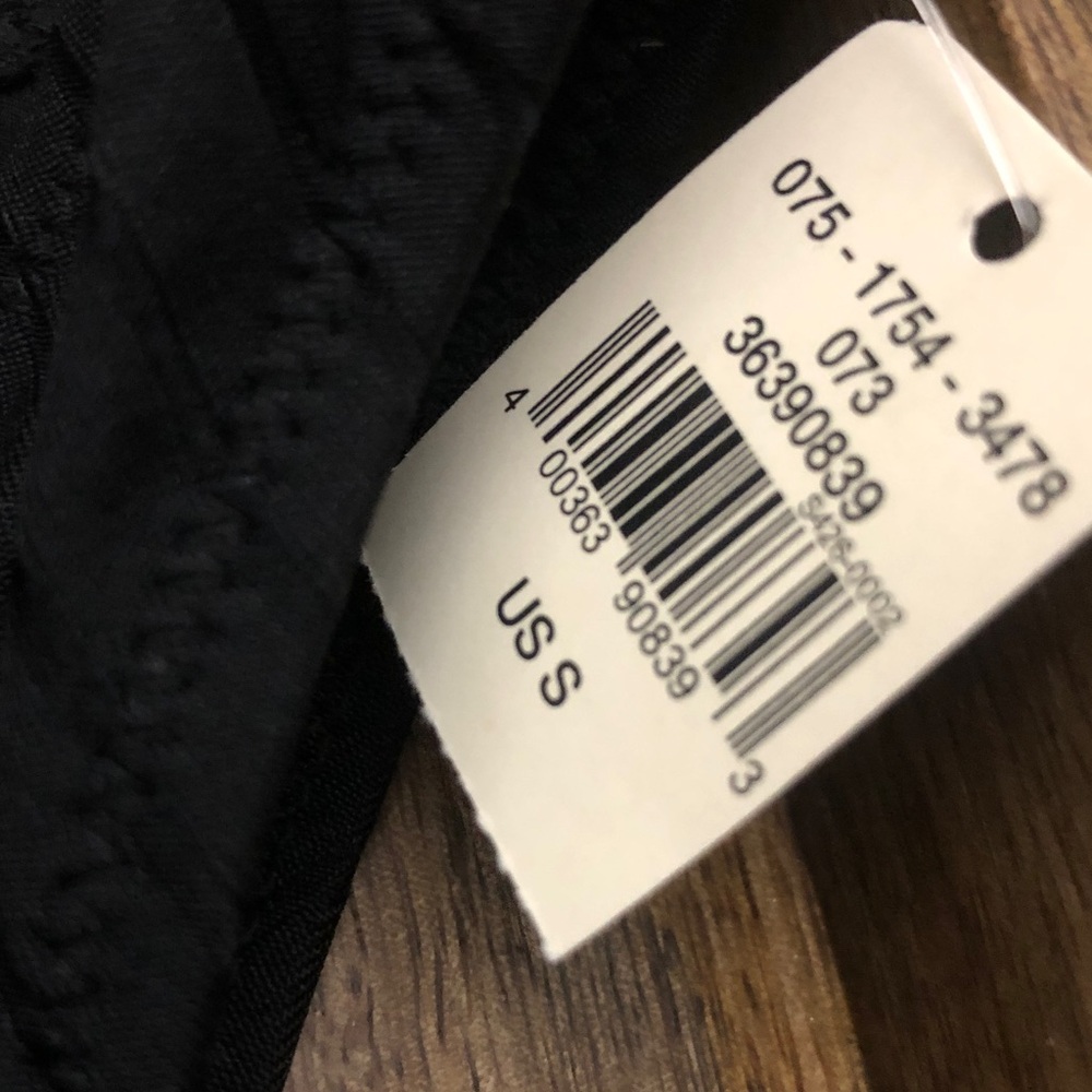 aerie Black Ribbed Bikini Bottom - Picture 3 of 5